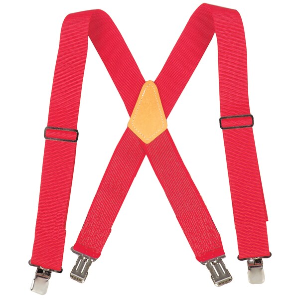 Bon 14-677 Suspenders, Red